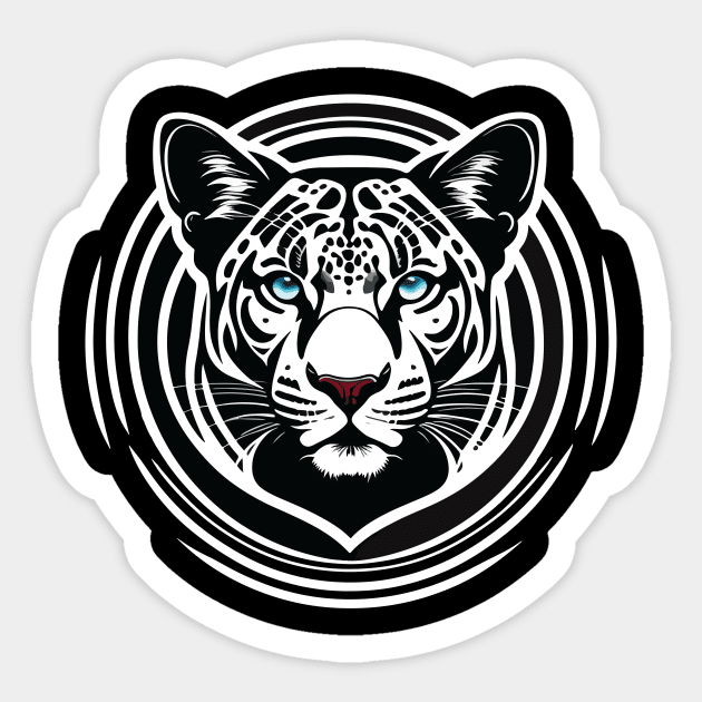 beautiful blue eyes of a cute little tiger Sticker by Southwengker